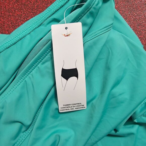 Jantzen Turquoise Womens Tummy Control Swim Skirt Size 20W Poolside Beach Resort - Picture 5 of 8